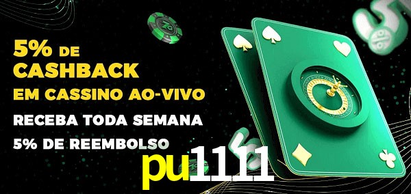 Promoções do cassino ao Vivo pu1111